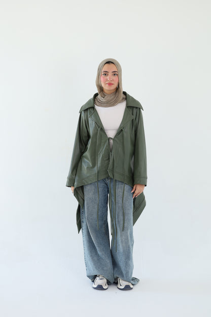 Short Olive Jacket